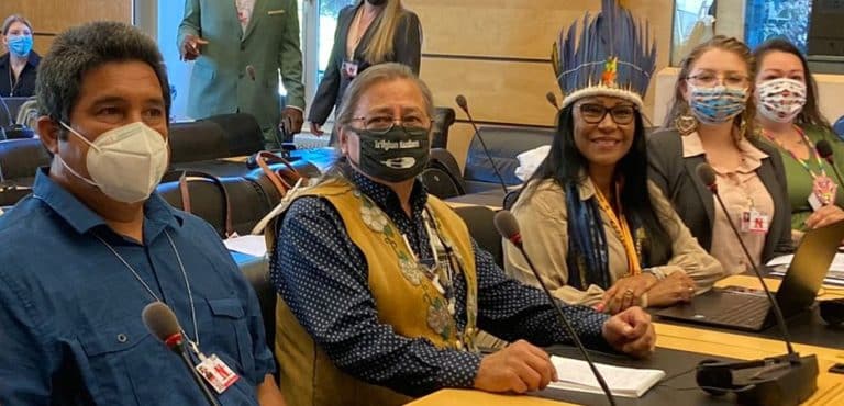 Indigenous Peoples’ delegations at the U.S. CERD Review, August 9th, 2022,  Geneva, Switzerland 