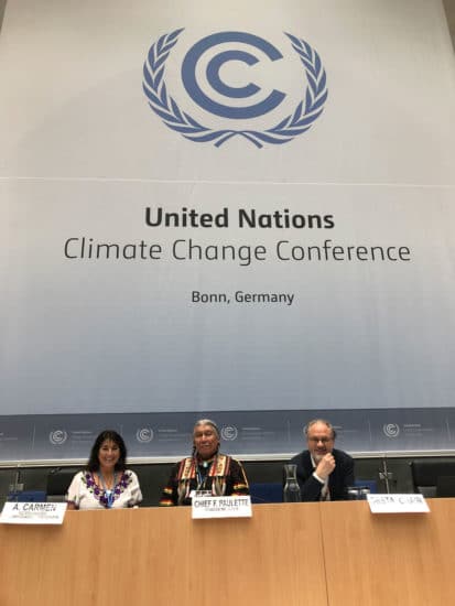 United Nations Climate Change Conference 2019 with International Indian Treaty Council in Bonn, Germany
